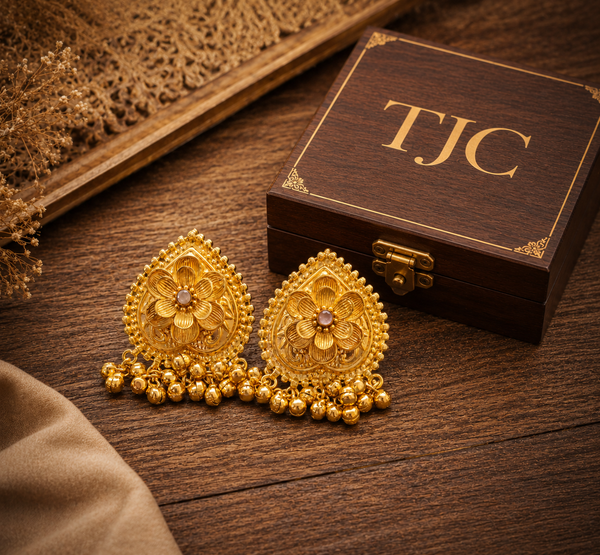 Premium Quality | Studs Earrings | Amethyst Color |