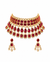 Premium Quality | Precious Inspired ColorStone | Necklace Set | Red Color |