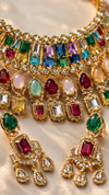 Premium Quality | Precious Inspired ColorStone | Necklace Set | Multi Color |