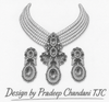 Premium Quality | Monalisa Stone | Choker Set | Sky Blue Color |