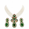 Premium Quality | Monalisa Stone | Choker Set | Green Color |