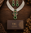 Premium Quality | Monalisa Stone | Choker Set | Green Color |