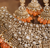 Premium Quality | 14 Carrot Anti Gold Polish | Bridal Set | Orange Color |