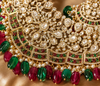 Premium Quality | 14 Carrot Anti Gold Polish | Bridal Set | Red& Green Color |