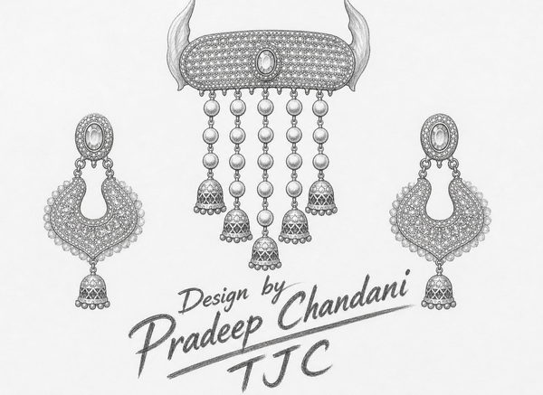 Premium Quality | Gold Plated | Meenakari Jhumki Choker Sets |