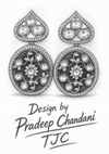 Premium Quality | Black Monalisa Stone | Gold Plated | Polki Earrings |