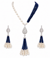 Premium Quality | Hydro Beads Mala Set | Blue Color |
