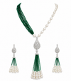 Premium Quality | Hydro Beads Mala Set | Green Color |