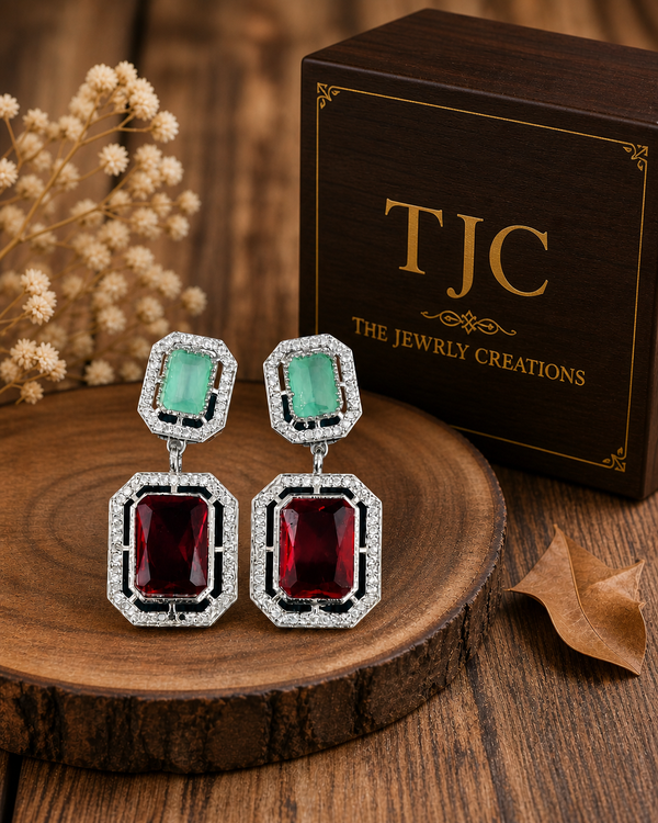 Premium Quality | American Diamond | Dangler Earrings |