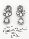 Premium Quality | Polki | Ruby Inspired | AD Detailing | Handmade Earrings |