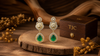 Premium Quality | Monalisa Stone | Gold Plated | Sabyasachi Inspired | Earrings |