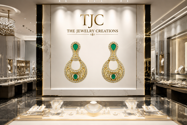 Premium Quality | Gold Plated | American Diamond | Earrings |