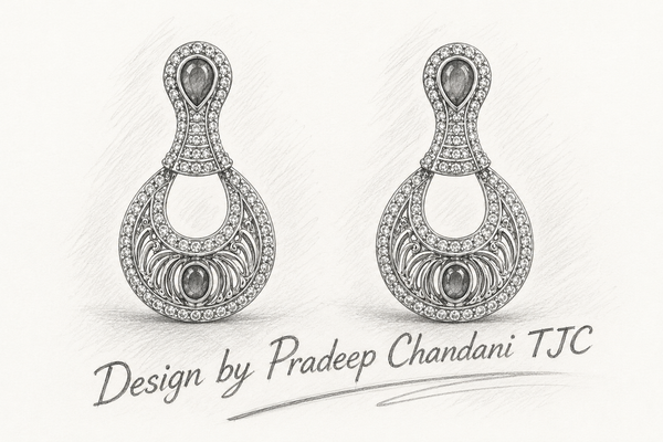 Premium Quality | Gold Plated | American Diamond | Earrings |