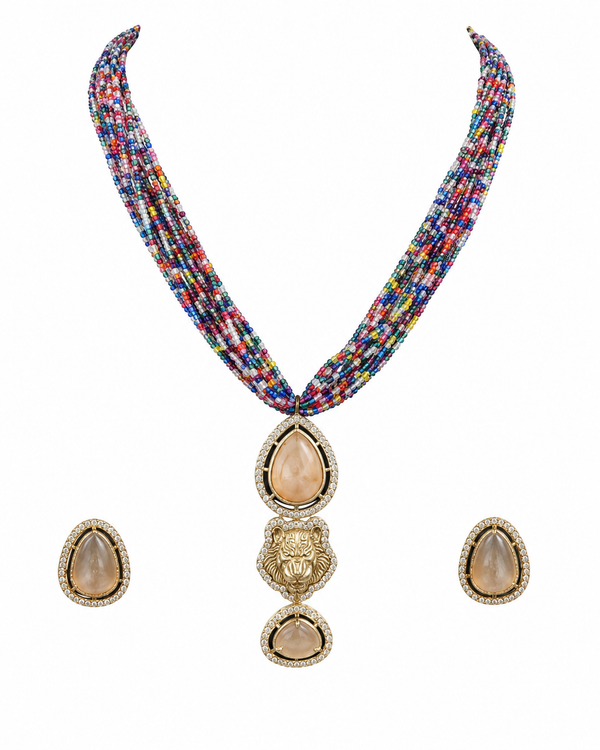 Premium Quality | Hydro Beads | Mala Set | Monalisa Stone |