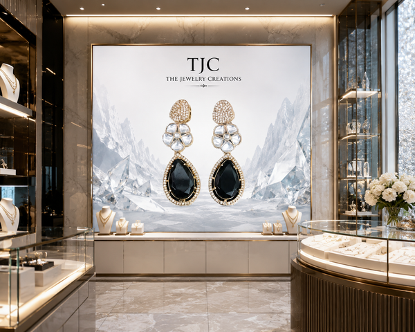 Premium Quality | American Diamond | Cutting Stone | Earrings |