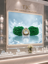 Premium Quality | Green Hydro Beads | Polki | Choker Set |