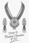 Premium Quality | Meenakari | White Pearl | Crystal Beads | Necklace Set |
