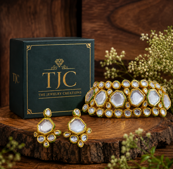 Premium Quality | Kundan Meena | Wedding Choker Necklace | Handmade Jewelry |