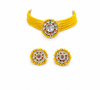 Premium Quality | Gold Plated | Kundan Meena | Choker Necklace |