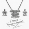 Premium Quality | Silver Replica Inspired | Colored Stone | Pendant Set |