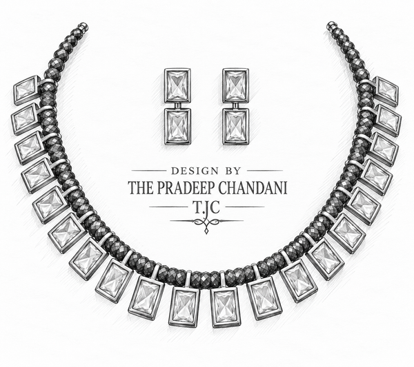 Premium Quality | Moissanite | Necklace Set with Earrings |