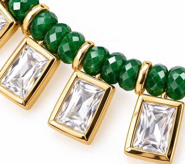 Premium Quality | Moissanite | Necklace Set with Earrings |