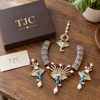 Premium Quality | Jungle Theme | Necklace Set with Mangtika |