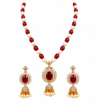 Premium Quality | Monalisa Stone | Ad Accents | Pendant Set with Earrings |