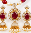 Premium Quality | Monalisa Stone | Ad Accents | Pendant Set with Earrings |