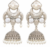 Premium Quality | Mother Of Pearl| Silver Oxidized | Earrings |