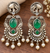 Premium Quality | Silver Oxidized Earrings | Monalisa Stone |