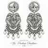Premium Quality | Silver Oxidized Earrings | Monalisa Stone |