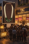 Premium Pearl Mala with Green Glass Cabochon Pendant – 24 to 26 Inches