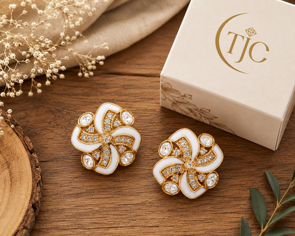 Premium Quality | American Diamond | Studs Earrings |