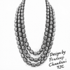 Premium Quality | 3 Layer | Glass Ruby Inspired Beaded Necklace | Handmade Beaded Mala \ Necklace |