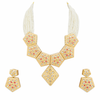 Premium Quality | Pearl Beaded | Meenakari Choker Necklace with Earrings | Handmade Jewelry |