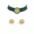 Premium Quality | Gold Plated | Glass | Choker Necklace |