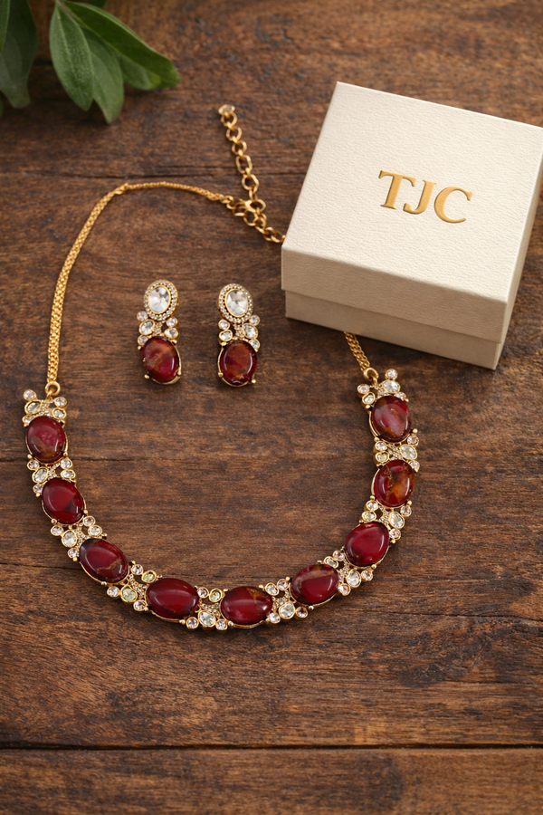 Statement Necklace | Dublet Stone | Polki | Sabyasachi Necklace | Premium Quality |