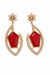Premium Quality | Gold Plated | Long Tops Earrings | Dublet Stone |