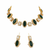 Premium Quality | Indian Monalisa & Polki | Bridal Necklace with earrings | Gold Matte Finish |