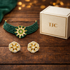 Premium Quality | Gold Plated | Glass | Choker Necklace |