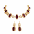 Premium Quality | Indian Monalisa & Polki | Bridal Necklace with earrings | Gold Matte Finish |