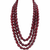 Premium Quality | 3 Layer | Glass Ruby Inspired Beaded Necklace | Handmade Beaded Mala \ Necklace |