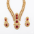 Premium Quality | Doublet Stone | Necklace Set | Red Color |