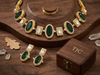 Premium Quality | Indian Monalisa & Polki | Bridal Necklace with earrings | Gold Matte Finish |