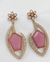 Premium Quality | Gold Plated | Long Tops Earrings | Dublet Stone |