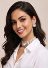 Premium Quality | Crystal Beaded |Choker Set | Handmade Jewelry |