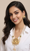 Premium Quality | Elephant Design | Crystal Beads | Rani Har Necklace |