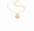 Anti - Tarnish Gold Plated Bloom Clover Five Petal Floral Shape Premium ChainPendantwith CZ Stones