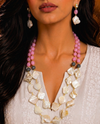 Premium Quality | Layered Mala Set | Pink Color |